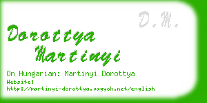 dorottya martinyi business card